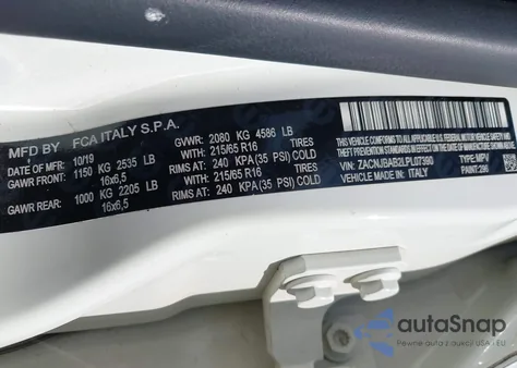 2020 Jeep Renegade Sport 4X4 из США, поврежденный, VIN ZACNJBAB2LPL07390